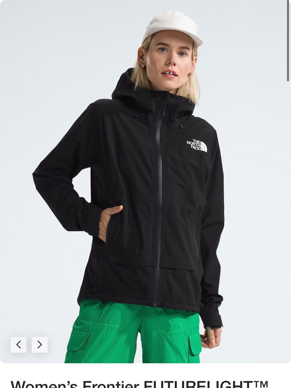 NWT The North Face Women’s Frontier futurelight Jacket Black XS Waterproof